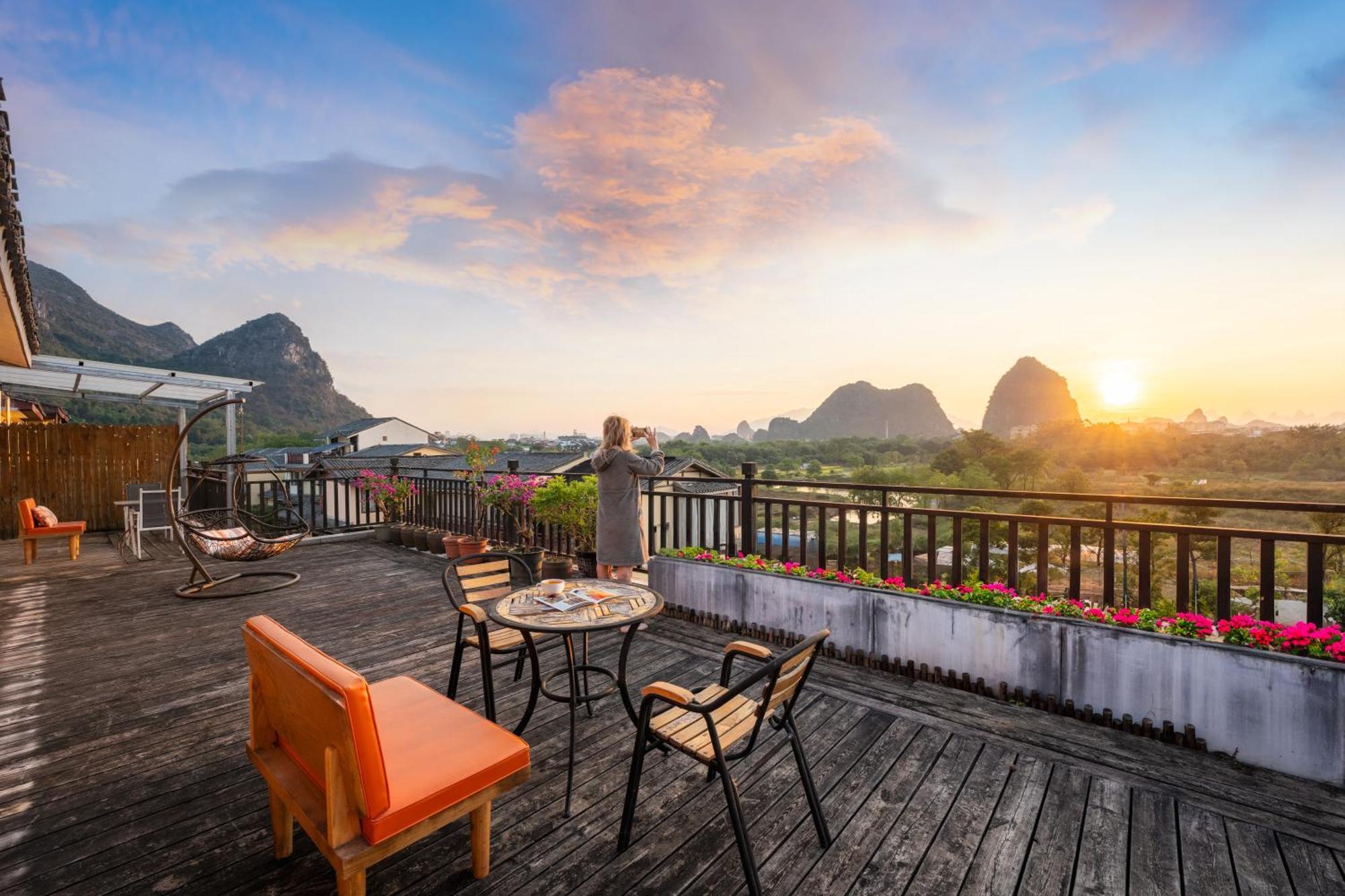 Guilin Village Creek Inn-Free Private Car Pick Up Station Stay 3 Nights מראה חיצוני תמונה