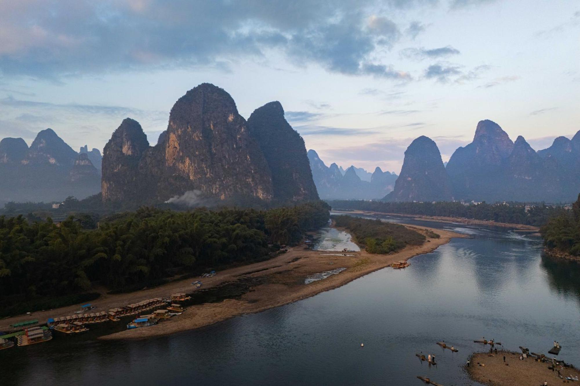 Guilin Village Creek Inn-Free Private Car Pick Up Station Stay 3 Nights מראה חיצוני תמונה