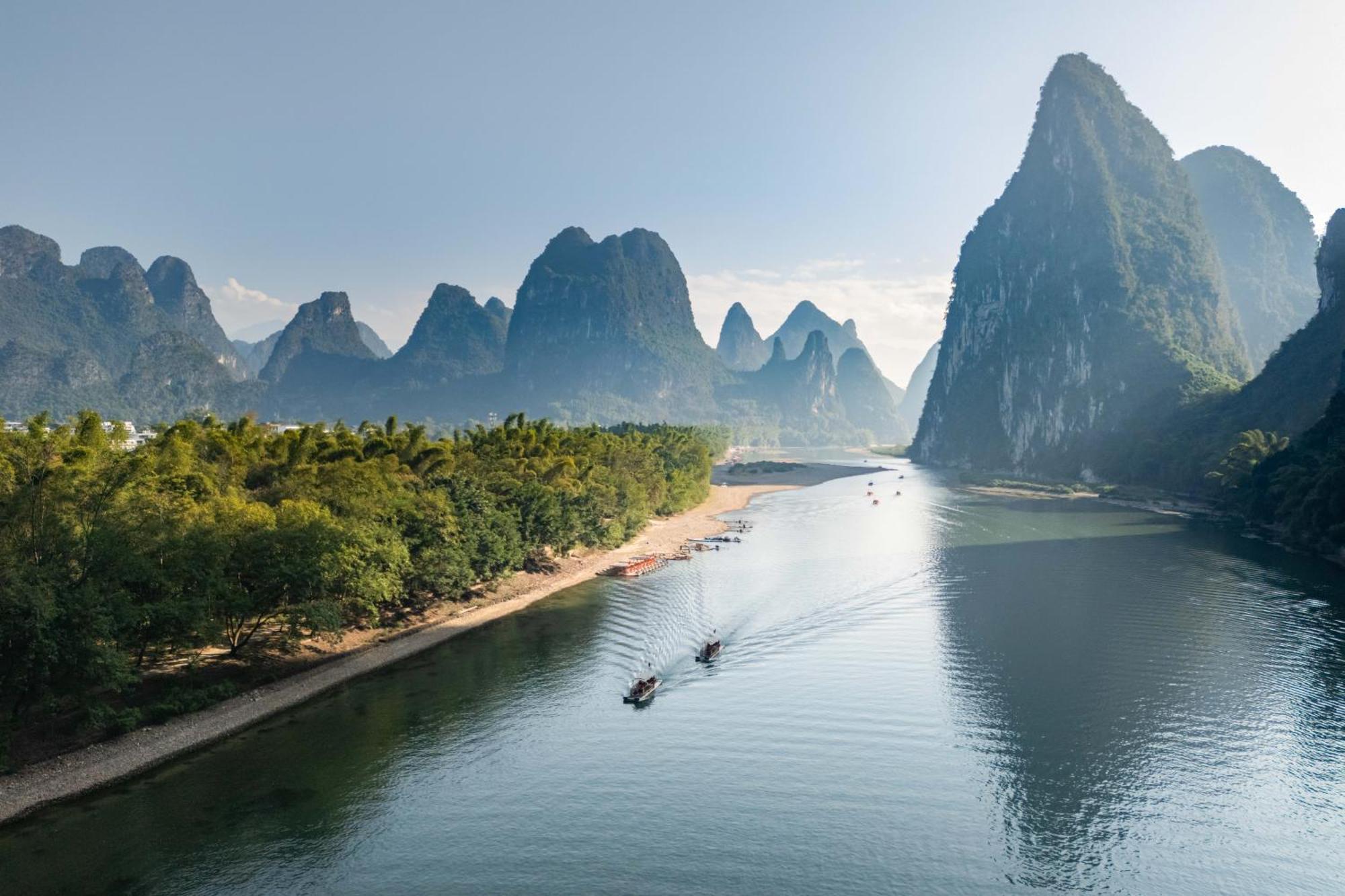 Guilin Village Creek Inn-Free Private Car Pick Up Station Stay 3 Nights מראה חיצוני תמונה