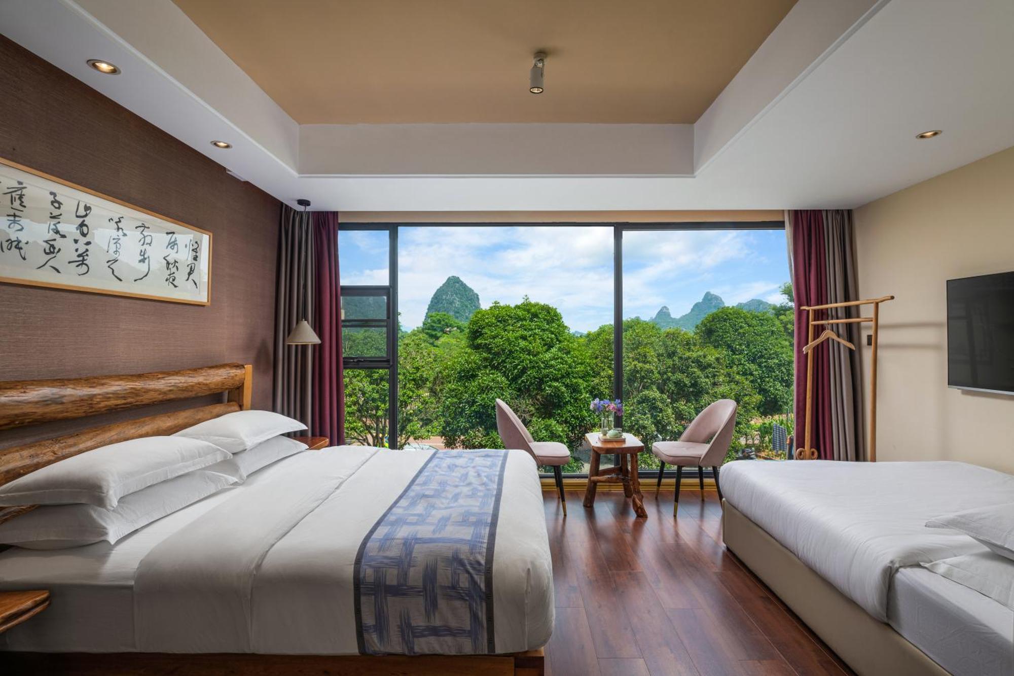 Guilin Village Creek Inn-Free Private Car Pick Up Station Stay 3 Nights מראה חיצוני תמונה